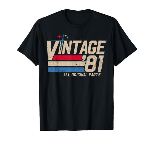 Vintage '81 Retro 44th Birthday for Men Dad USA Since 1981 T-Shirt