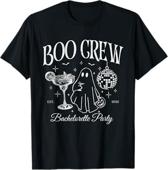 Boo Crew Bachelorette Party Halloween Witchy Bridal T-Shirt