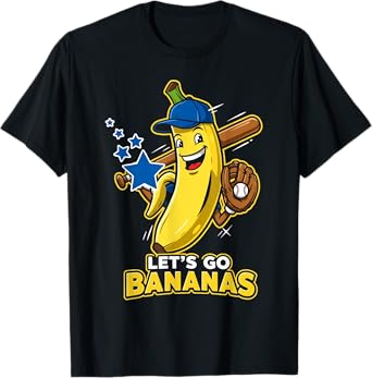 Funny Banana Shirts Gift Fruit Lovers Boys Lets Go Bananas T-Shirt