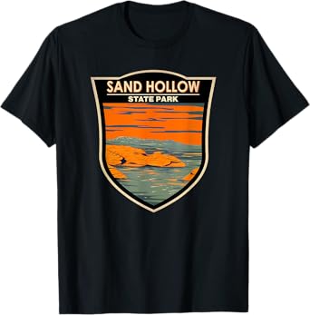 Sand Hollow State Park Utah Badge Vintage T-Shirt
