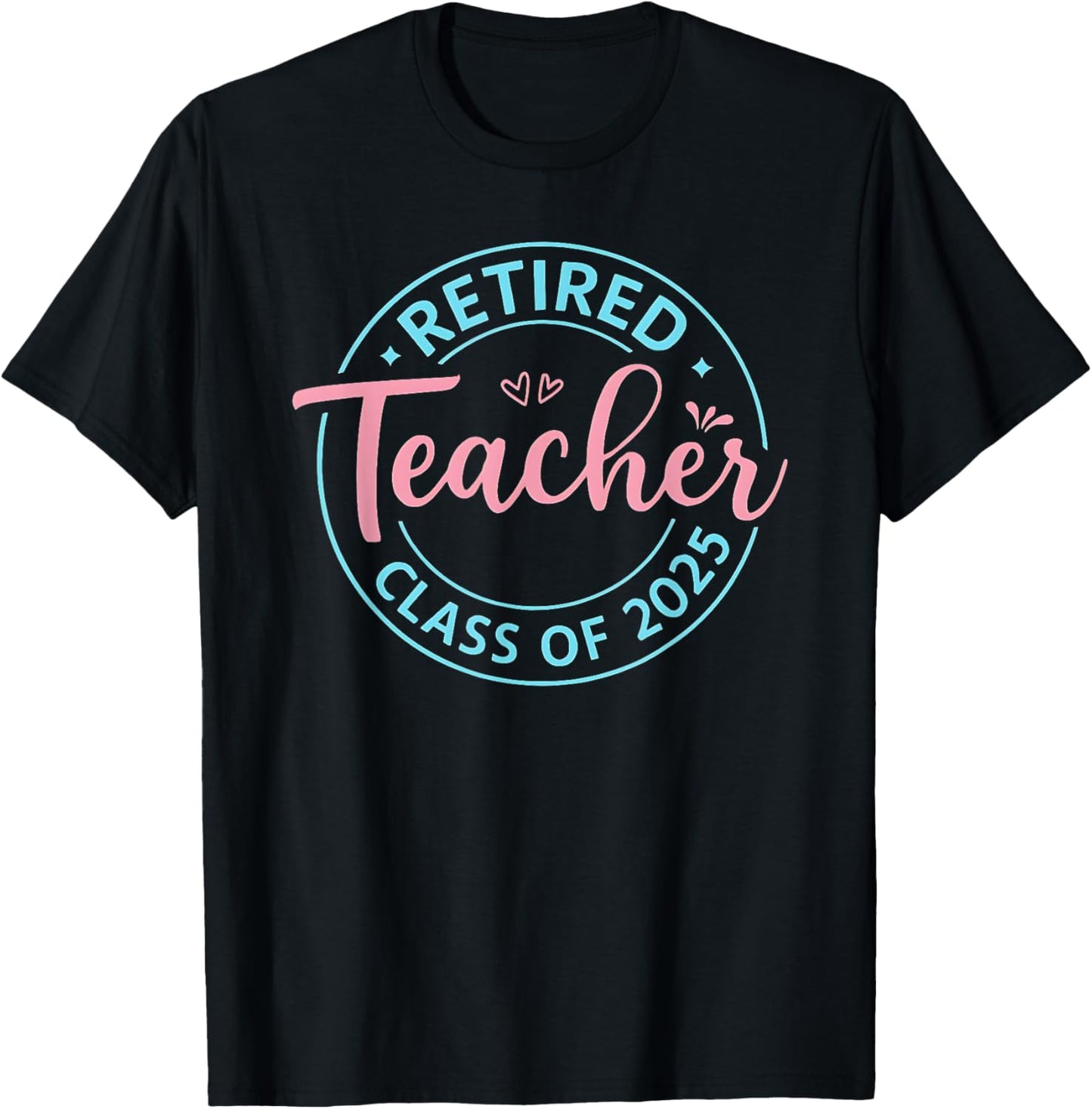 Retired Teacher Class Of 2025 vintage Teacher Retirement T-Shirt