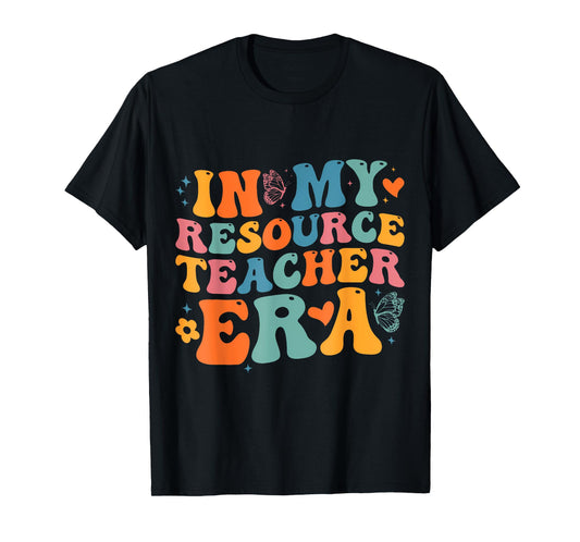 Groovy In My Resource Teacher Era Funny Men Women T-Shirt
