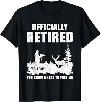 Retirement 2024 Retire Deer Hunting Retired Gifts for Dad T-Shirt