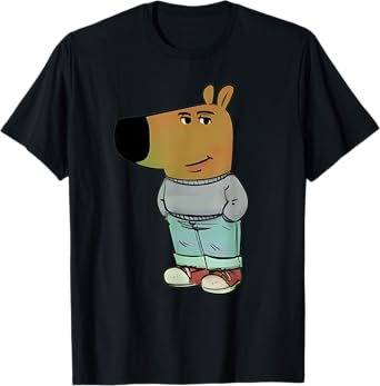 Funny Gen Alpha Chill Guy Meme Dog Cool Internet Statement T-Shirt