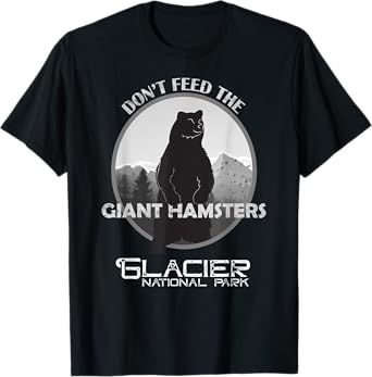 Funny Glacier National Park Grizzly Brown Bear Souvenir Gift T-Shirt