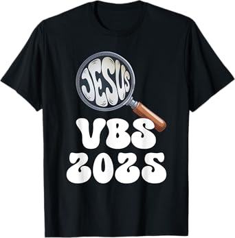 VBS 2025 Vacation Bible School VBS Squad Hand Lens T-Shirt