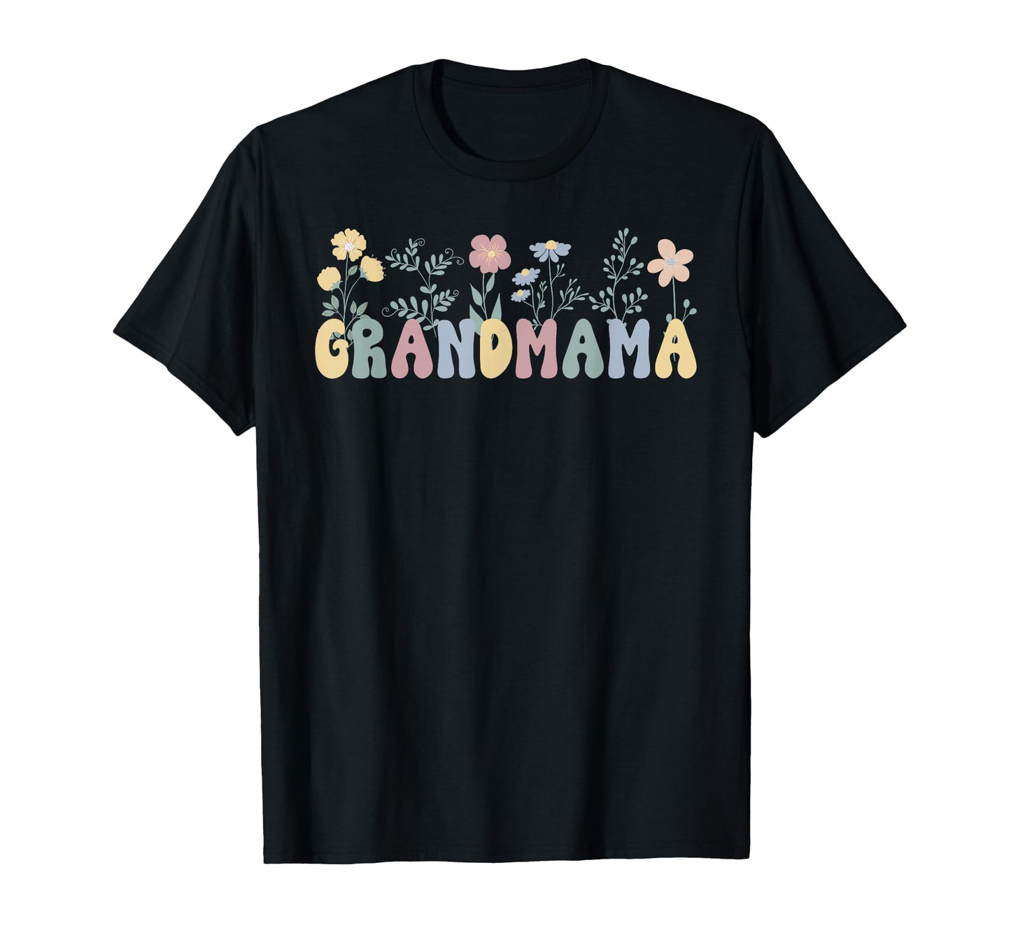 Grandmama Flowers Grandmama Grandmother Grandmama Grandma T-Shirt