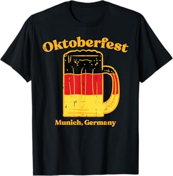 Oktoberfest Munich Germany Flag Bavarian Festival Men Women T-Shirt