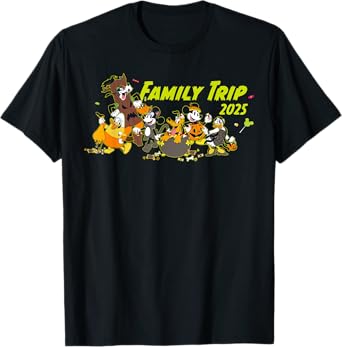 Disney Family Trip 2025 Halloween Costume Mickey & Friends T-Shirt