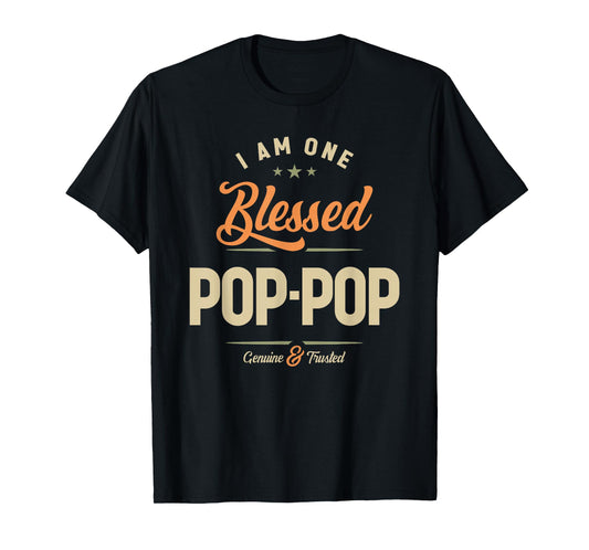 I Am One Blessed Pop-Pop Family Grandpa T-Shirt