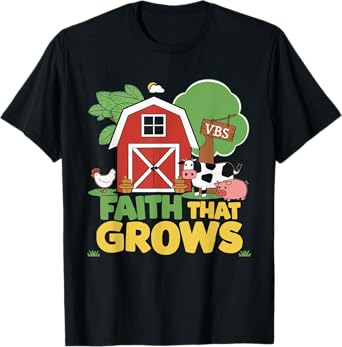 VBS Farm VBS Squad Vacation Bible School Christian Teacher T-Shirt