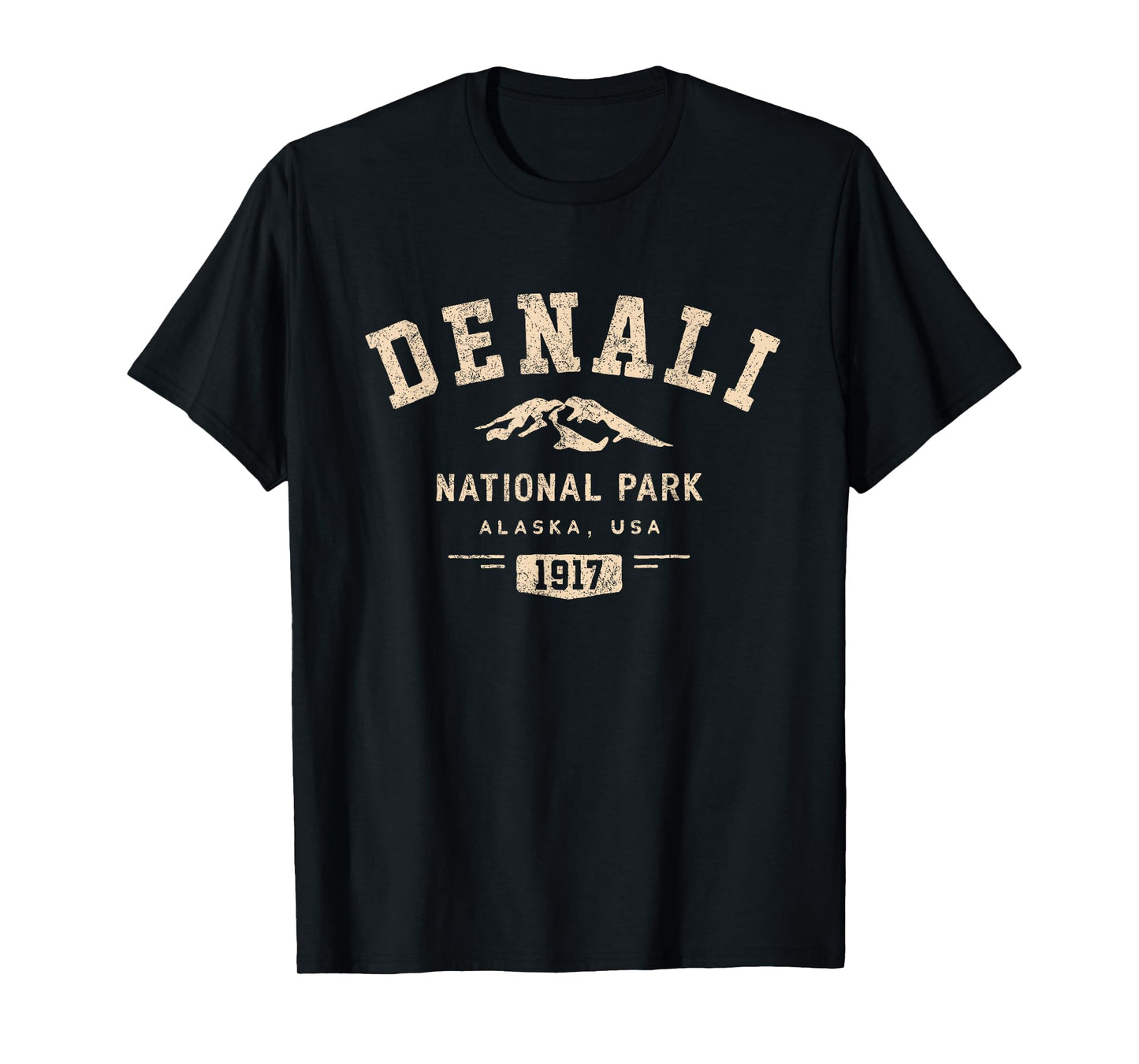 Denali National Park Alaska USA 1917 Sports Athletic T-Shirt