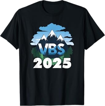 VBS Team 2025 Vacation Bible School Mountain Nature VBS T-Shirt