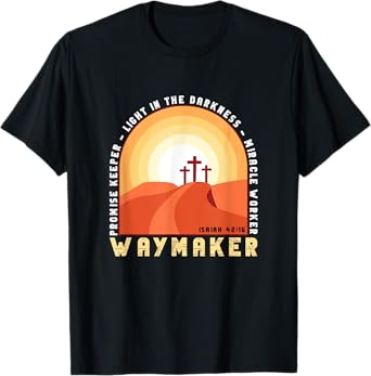 Vintage Waymaker Promise Keeper Miracle Worker Christian T-Shirt