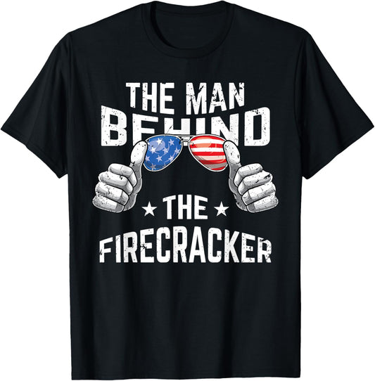 4th of July Pregnancy Shirt the Man Behind the Firecracker T-Shirt