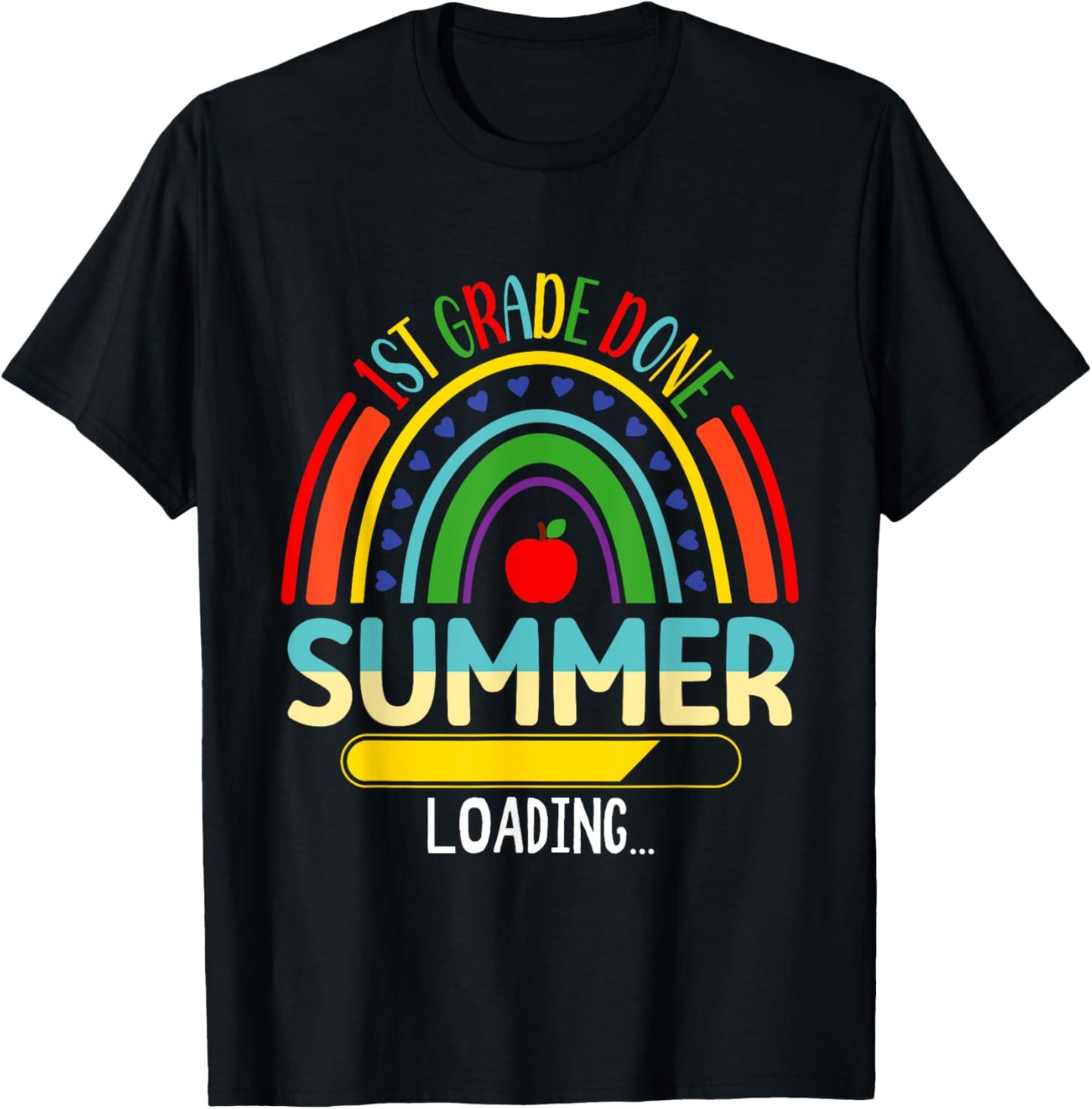 1st Grade Done Summer Loading Last Day Of School Boys Kids T-Shirt