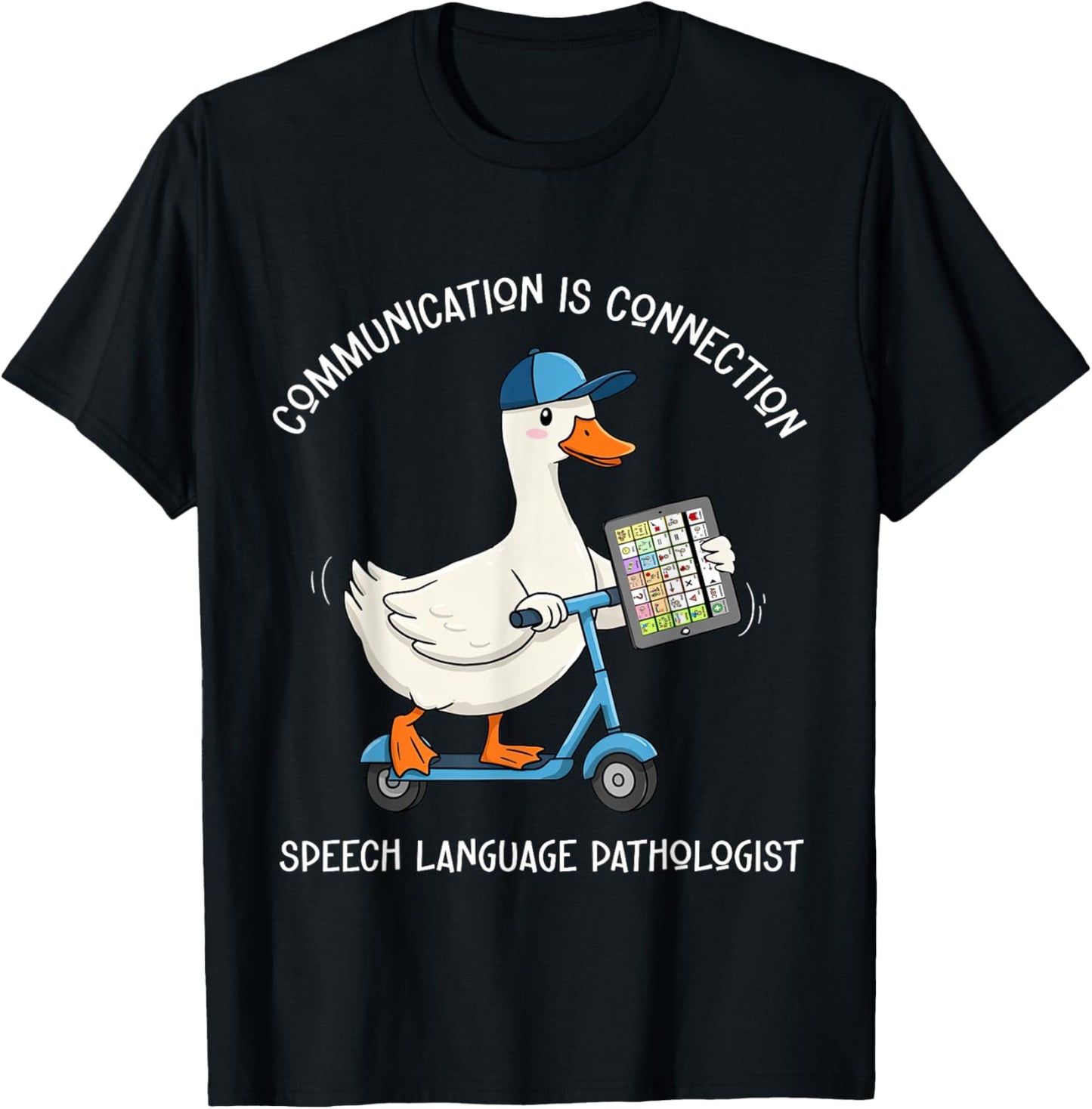 Communication Is Connection SLP Speech Therapist Silly-Goose T-Shirt