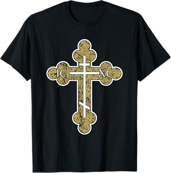 IC XC NIKA Cross Christogram Orthodox Eastern Christian T-Shirt