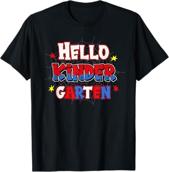 Hello Kindergarten Squad Spider Back To School Kinder T-Shirt