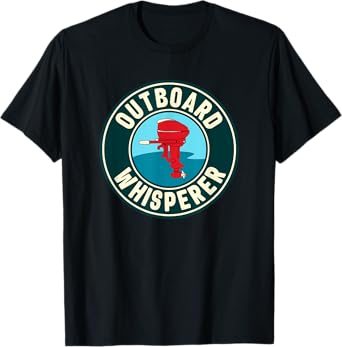 Vintage Outboard Boat Motor Whisperer T-Shirt