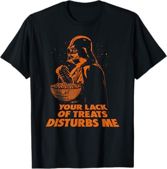Star Wars Halloween Darth Vader Your Lack Of Treats Disturbs T-Shirt