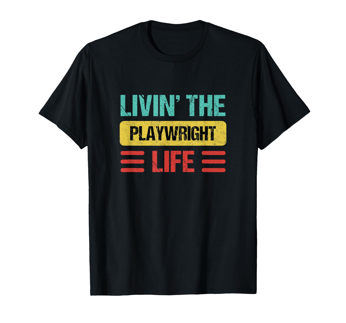 Playwright Shirts & Gifts Unisex-Adults T-Shirt Black Small Crew Neck Short Sleeve