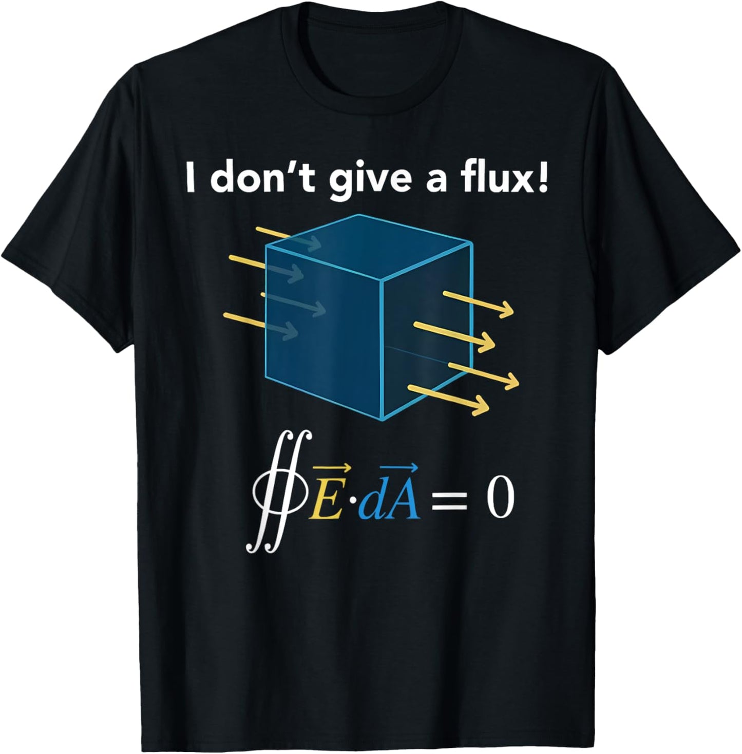 I Don't Give A Flux Physics Scientist Teacher Science Geek T-Shirt