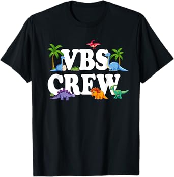 VBS Crew 2025 Vacation Bible School Dinosaur T-Shirt