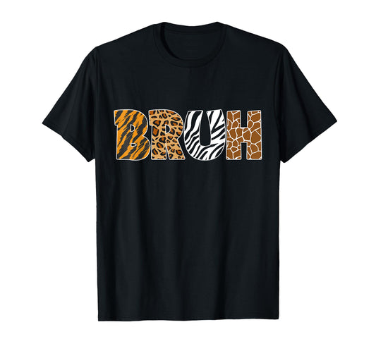 Bruh Safari Zookeeper Leopard Cheetah Tiger Animals Wildlife T-Shirt