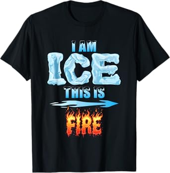 Funny Ice and Fire Costume Halloween Family Matching Women T-Shirt