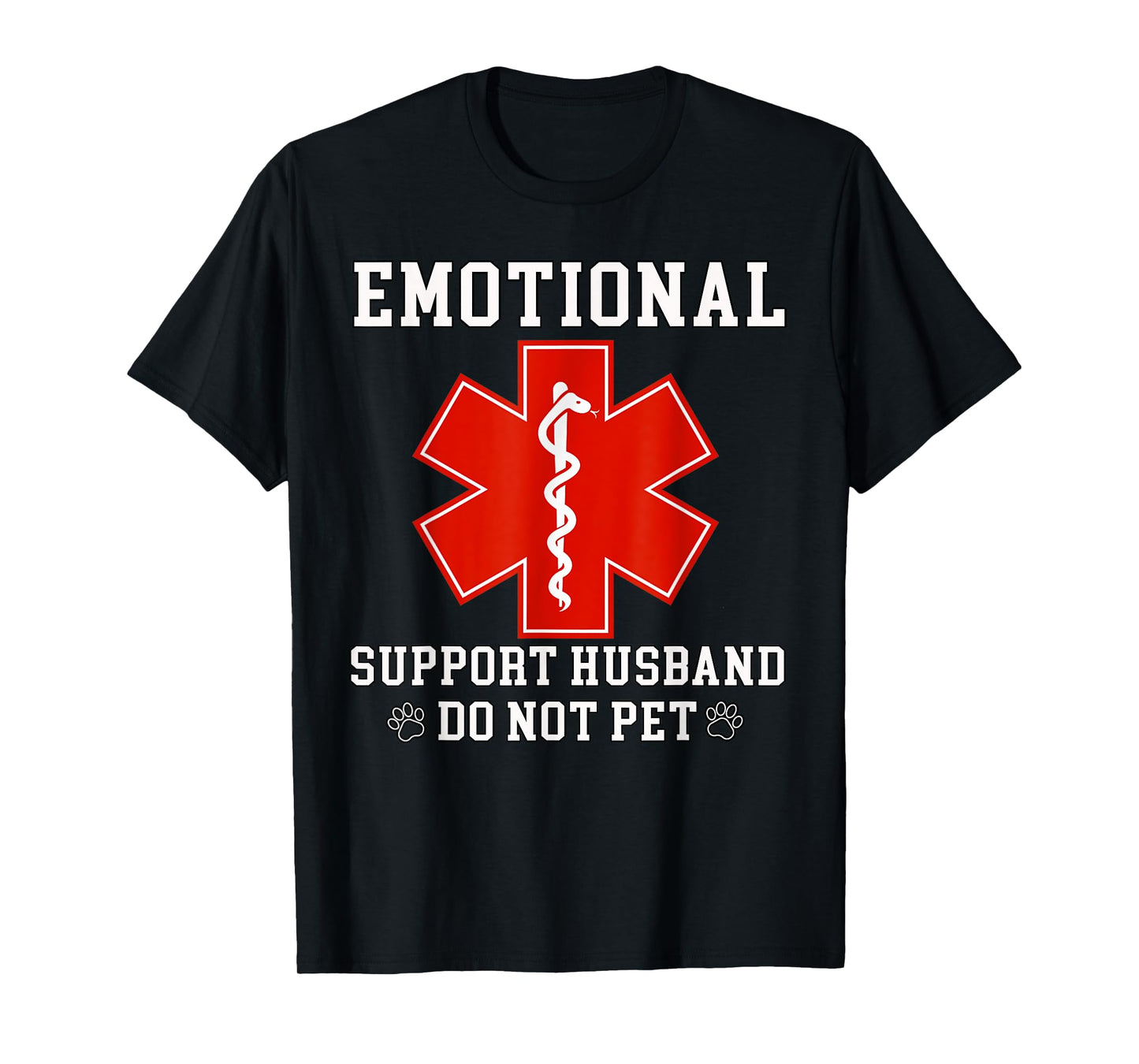 Emotional Support Husband Do Not Pet Funny T-Shirt