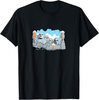 Mt Rushmore Presidents Beer Cheers T-Shirt