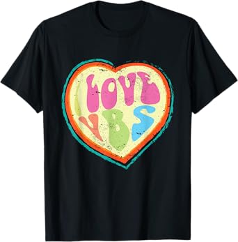 I Love VBS Hearts Vacation Bible School Crew Bible Study T-Shirt