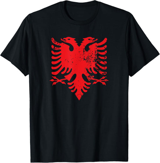 Albanian Flag Shirt Double Headed Eagle Albania Flag T-Shirt