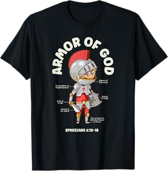 Christian Kids: Armor Of God - Bible Verses T-Shirt