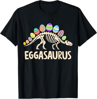 Eggasaurus dinosaur for easter kids toddler T-Shirt