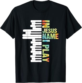 CharlIan Minds - Christian Piano Lovers In Jesus Christian Name I Play Piano Music Vintage T-Shirt