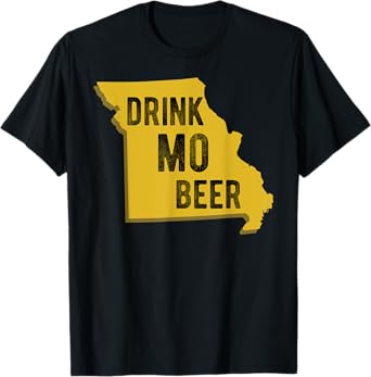 Drink MO Beer State Of Missouri St. Louis Kansas City T-Shirt