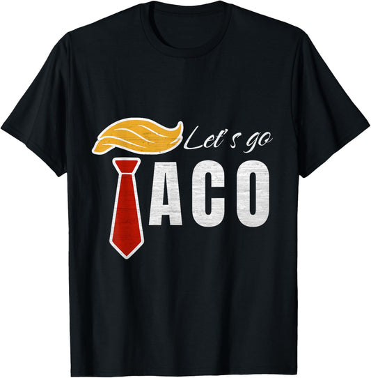 Let’s Go Taco Funny Vintage Usa Flag, Let’s Go Taco Funny T-shirt