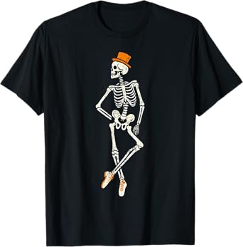 Halloween Skeleton Tap Dance - Ballet Dance teacher T-Shirt