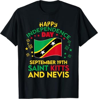 Saint Kitts and Nevis 42nd Independence Day Kittitian Pride T-Shirt