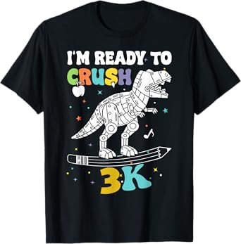 3k I'm Ready to Crush Kids Boys Girls First Day Of School T-Shirt