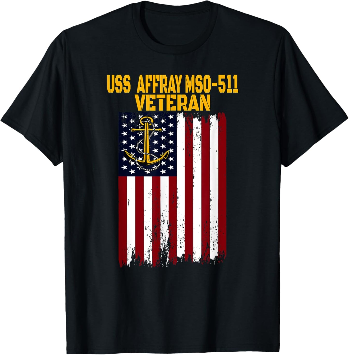 USS Affray MSO-511 Minesweeper Warship Veterans Day T-Shirt
