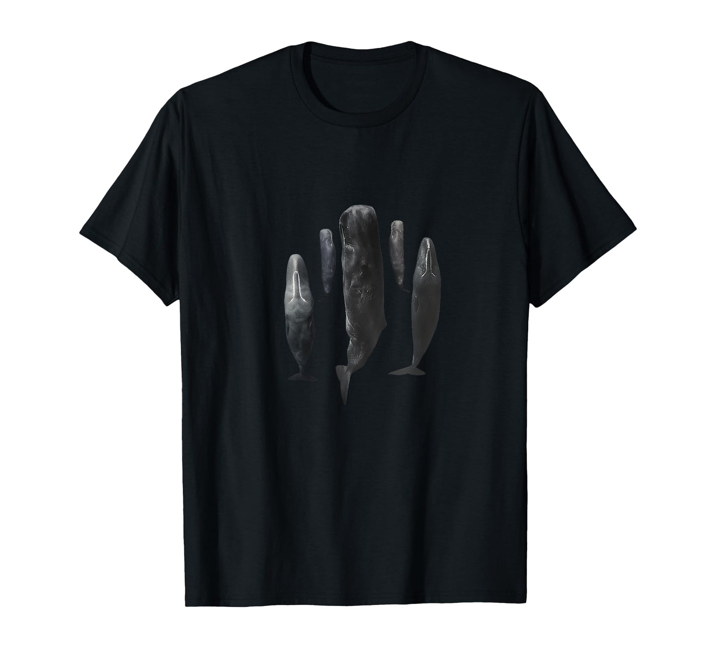 Sleeping Sperm Whales Whale School Sea Creatures Ocean Nature T-Shirt