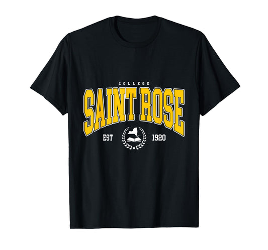 Vintage Saint Rose Arch Athletic Sports Tee for Men Women T-Shirt