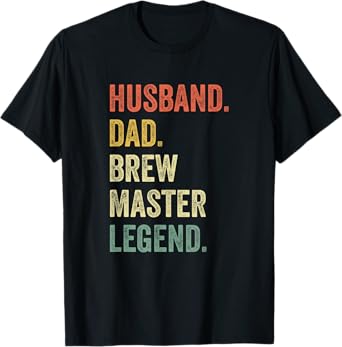 Funny Brew T Shirt Vintage Beer Gifts Dad Retro Brew Master T-Shirt