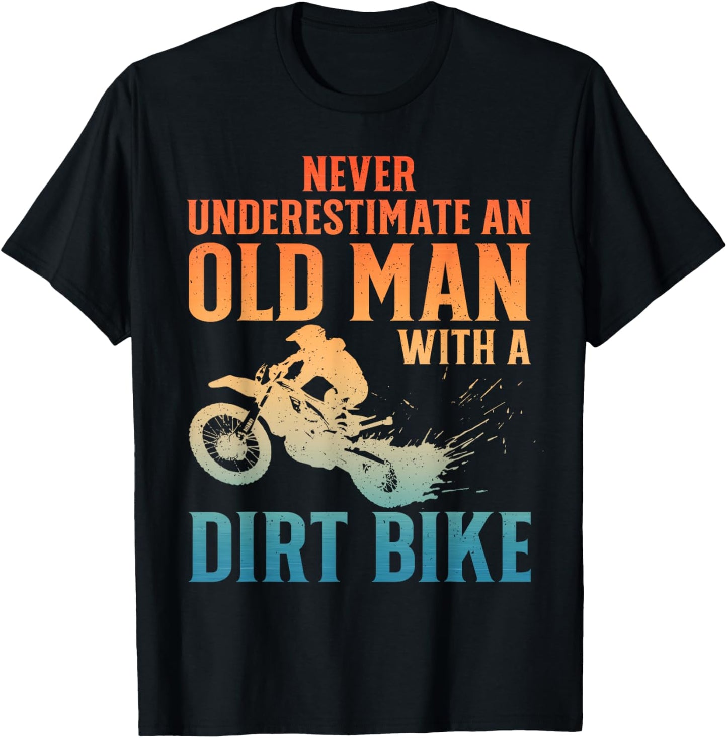 Dirt Bike Art For Men Grandpa Dad Dirtbike Dirt Bike Lover T-Shirt