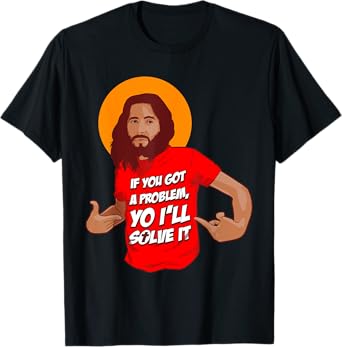 Funny Jesus Christian Meme Yo I'll Solve It Christmas T-Shirt