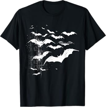 Vampire Bats Horror Spooky Scary Halloween Goth Aesthetic T-Shirt
