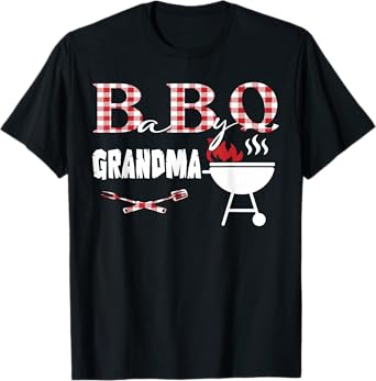 Baby BBQ Grandma Shower Birthday Party Family Matching T-Shirt